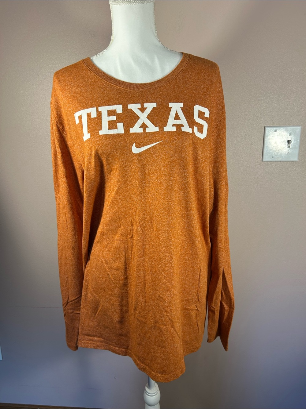 Nike Texas Long Sleeve Tee - Orange